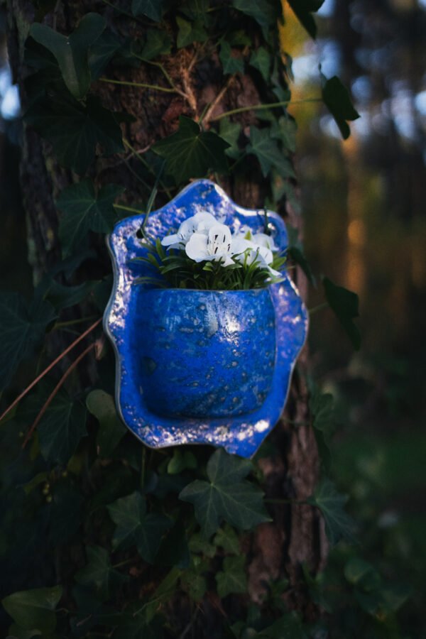 DSC00485 Murale pot de fleurs formes arondies