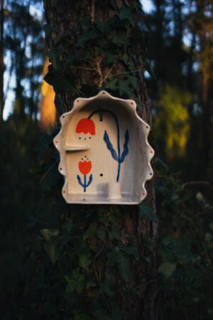 Murale bougeoire fleur tombante