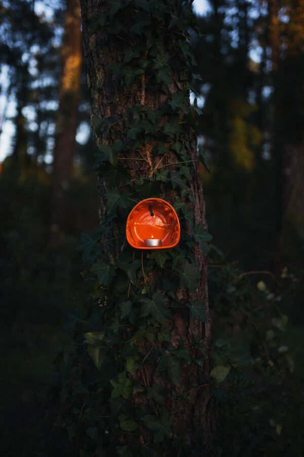 DSC00571 Murale porte bougie orange