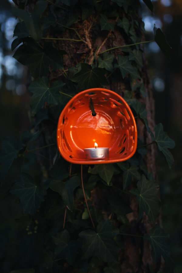 DSC00576 Murale porte bougie orange