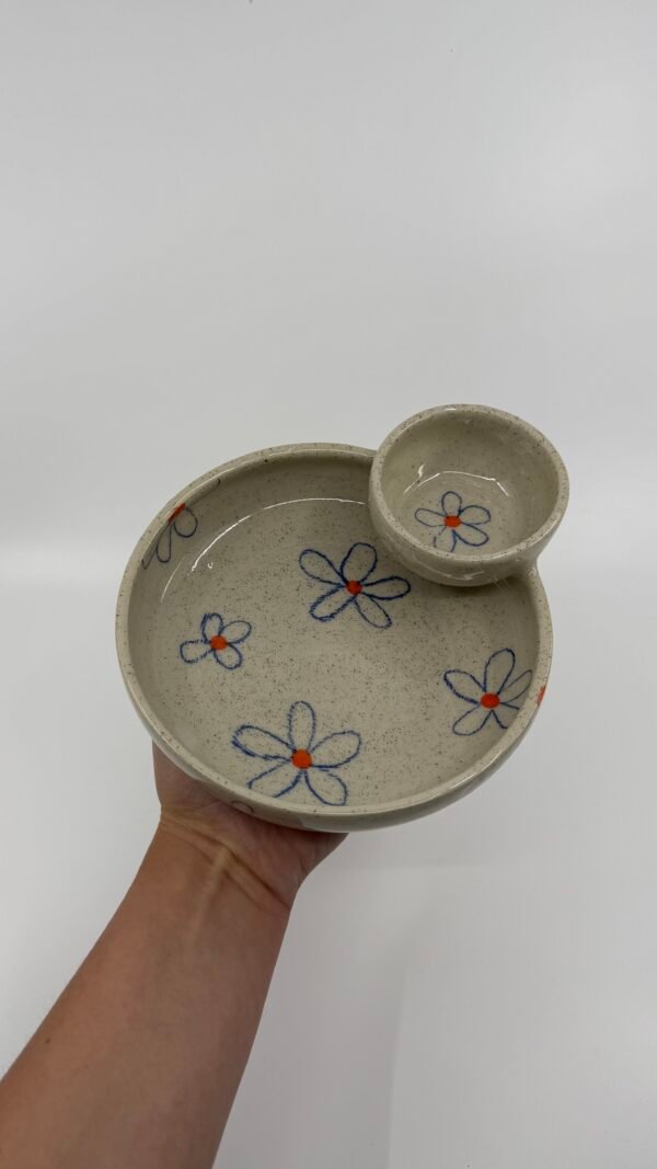 BOLACHIPS à fleurs bleues