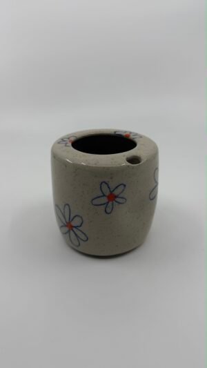 Tasse à encoche fleurs bleues 2