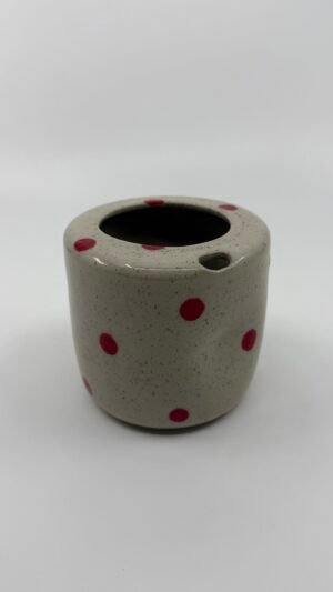 Tasse à encoche pois rouges