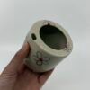 Tasse à encoche fleurs noires