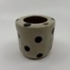 Tasse à encoche pois noirs
